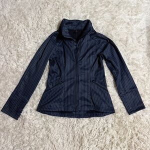 Women’s Small Navy Striped Kerrits Horseback Riding Show Coat Jacket. Zip up.